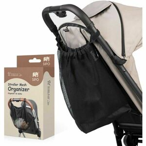 Sipo STROLLER BAG Geantă de plasă pentru cărucior, negru, mărime imagine