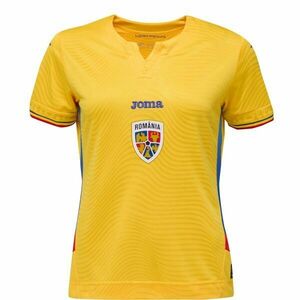 Joma FED. FUTBOL RUMANÍA 1ST WOMEN SHORT SLEEVE T-SHIRT Tricou fotbal băieți, galben, mărime imagine