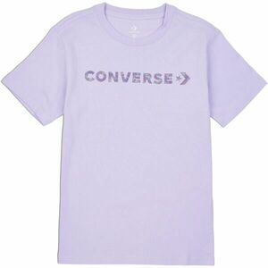 Converse WORDMARK SS TEE Tricou damă, mov, mărime imagine