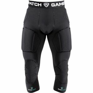 GAMEPATCH PADDED 3/4 TIGHTS WITH FULL PROTECTION Colanți unisex compresivi, negru, mărime imagine