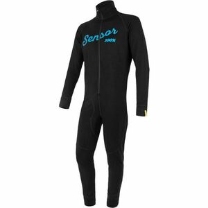 Sensor MERINO DF Combinezon funcțional de bărbați, negru, mărime imagine