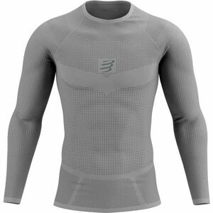 Compressport ON/OFF BASE LAYER LS TOP M Tricou funcțional bărbați, gri, mărime imagine