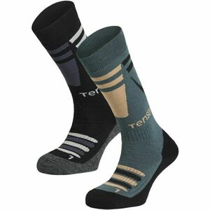 TENSON CORE SKI SOCK 2PK Șosete de schi, verde închis, mărime 37-39 imagine
