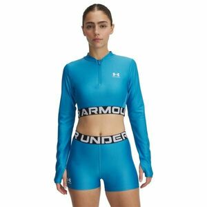Under Armour HEATGEAR RIB Tricou pentru damă, albastru, mărime M imagine