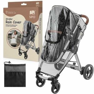 Sipo RAINCOAT Husă de ploaie cărucior 3in1, transparent, mărime imagine