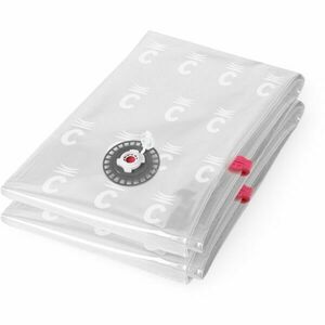 COMPACTOR BAG ASPISPACE 2PCS L Saci vidați pentru depozitarea materialelor textilelor și a plapumelor, transparent, mărime imagine