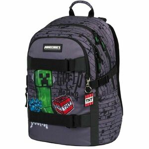 BAAGL SKATE MINECRAFT TNT Ghiozdan școală, gri închis, mărime imagine