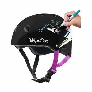 WIPEOUT TEAL 5+ Cască ciclism copii, negru, mărime (49 - 52) imagine