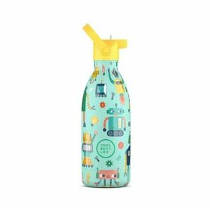 COOL BOTTLES KIDS SHORT CIRCUIT 3D 500 ML Termos pentru copii, verde deschis, mărime 500 ML imagine