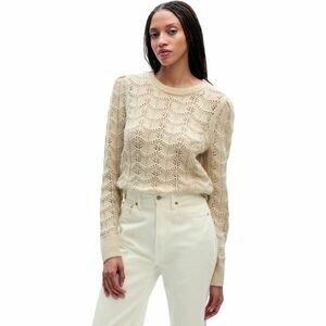 GAP FEMME POINTELLE CREW Pulover femei, bej, mărime imagine