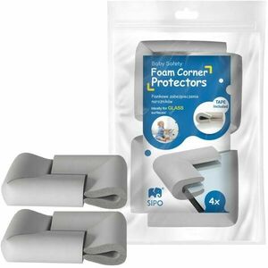 Sipo CORNER PROTECTORS 4PCS Protecție pentru colțurile și muchiile mobilierului din sticlă, gri, mărime imagine