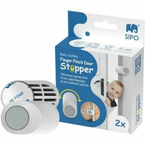 Sipo STOPPER 2PCS Opritor pivotant uși pentru copii, alb, mărime imagine