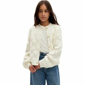 GAP TEXTURED Hanorac fete, alb, mărime imagine