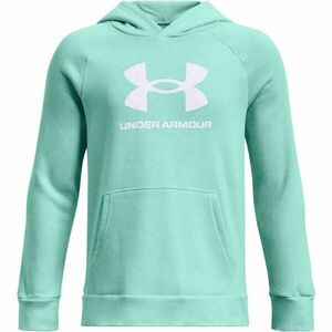 Under Armour RIVAL FLEECE BL HOODIE Hanorac de băieți, turcoaz, mărime M imagine