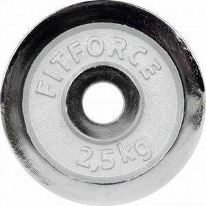 Fitforce DISC GREUTATE 2, 5KG CROM 30MM Disc greutăți, argintiu, mărime 2, 5 KG imagine
