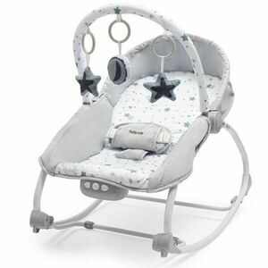BABY MIX STELUȚE Șezlong multifuncțional balansoar, gri, mărime imagine