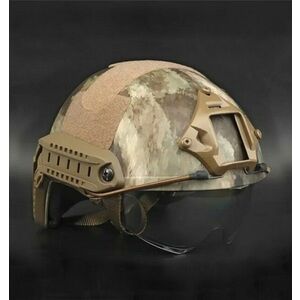 DRAGOWA Tactical Cască tactică Fast MH cu ochelari Charger, AT (fără certificare) imagine