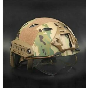 DRAGOWA Tactical Cască tactică Fast PJ cu ochelari Bolt, CP (fără certificare) imagine