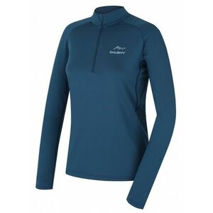 Husky Tricou termic pentru femei cu fermoar Tromi Zip L, albastru imagine