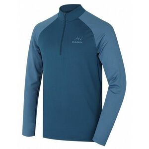 Husky Tricou termic pentru bărbați cu fermoar Tromi Zip M, albastru imagine