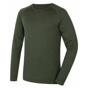 Husky Tricou termic pentru bărbați cu mânecă lungă Merow M, verde imagine