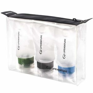 Lifeventure Travel Set de sticle de silicon pentru călătorii cu avionul 3×89 ml imagine