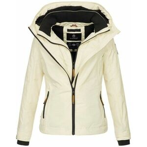 Marikoo ERDBEERE Geacă de tranziție pentru femei cu glugă, bej imagine