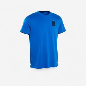 Tricou Fotbal FF100 Replică Italia 2024 Albastru Adulți imagine