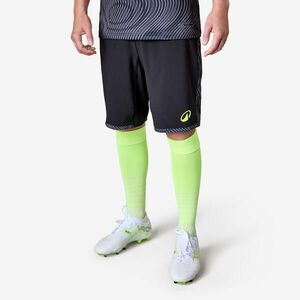 Șort de fotbal Viralto II Wavy Negru Galben Adulți imagine