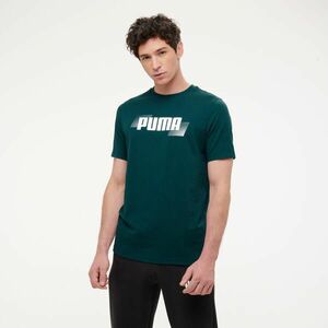 Tricou bumbac Puma Verde Bărbați imagine