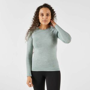 Bluză fără cusături alergare KIPRUN Run 500 Kaki Damă imagine