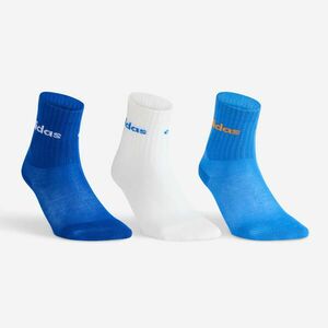Set de 3 șosete de sport lungi Adidas JR High Albastru Copii imagine