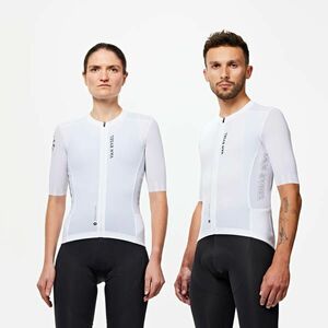 Tricou ciclism pe șosea vară UNISEX - RACER 2 Alb imagine
