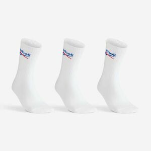 Set de 3 perechi de șosete lungi Reebok alb adulți imagine