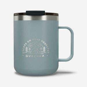 Cană izotermă 900 0, 35L din inox, pentru camping, drumeții/trekking Albastru imagine