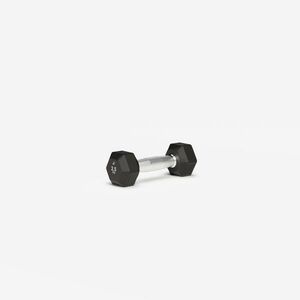 Ganteră hexagonală de crosstraining și bodybuilding Dumbell 2, 5 kg Negru imagine
