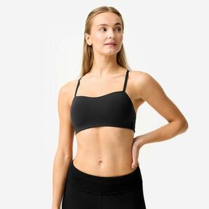 Bustieră moale cu bretele Susținere ușoară Negru Damă imagine