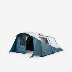 Cort de camping 5 persoane 2 camere, Fresh & Black, Arpenaz 5.2 imagine