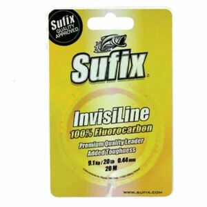Fir inaintas fluorocarbon Sufix Invisiline Clear W/Socket, transparent, 20m (Diametru fir: 0.12 mm) imagine