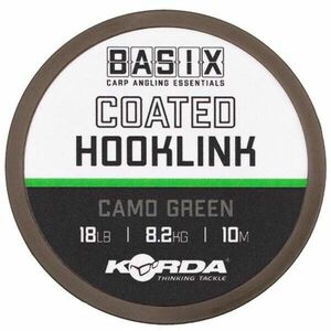 Fir textil Korda Basix Coated Hooklink, 10m (Rezistenta fir: 25 lbs) imagine