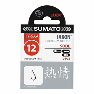 Carlige Legate Jaxon Sumato Sode, Black Nickel, 10buc/plic (Marime Carlige: Nr. 4) imagine