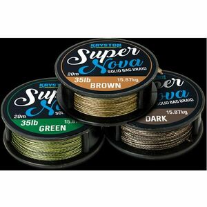 Fir Textil Super Nova Solid Bag Supple / Dark Silt / 20m Kryston (Rezistenta: 25 lbs) imagine