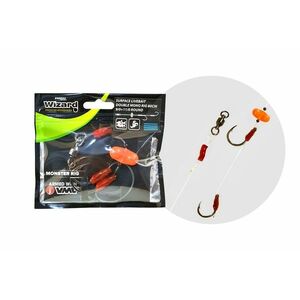 Montură Somn Wizard Monster Surface Livebait Double Mono Rig cu Zornăitoare (Marime Carlige: Nr. 6/0) imagine