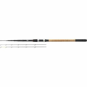 Lanseta Daiwa Black Widow Tele Feeder, 3.30m, 100g, 6+2 tronsoane imagine