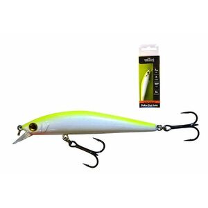 Vobler Wizard Shallow Shad Junior Slow Sinking White Yellow, 7cm, 7g imagine