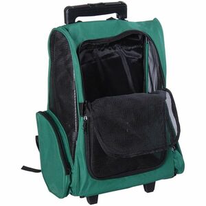 PawHut Trolley Rucsac Verde pentru Călătorii cu Animale de Companie, Confortabil și Sigur | Aosom Romania imagine
