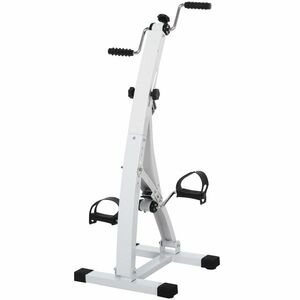 bicicleta fitness, cu pedale, reglabila, cu 6 niveluri, HOMCOM Pedale Picioare si Brate Manual | Aosom Romania imagine