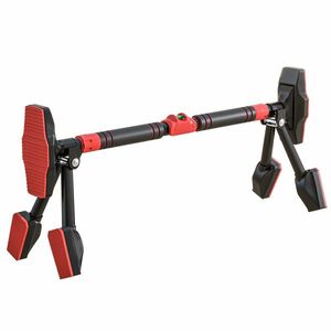 SPORTNOW Bara de tractare, reglabilă 81-107 cm, nivelator, suport cu 6 puncte, Metal, Negru/Roșu | Aosom Romania imagine