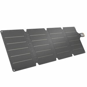 HOMCOM Încărcător Solar 36W Pliabil cu Conector Type-C, Impermeabil IP67 din ETFE, Gri | Aosom Romania imagine