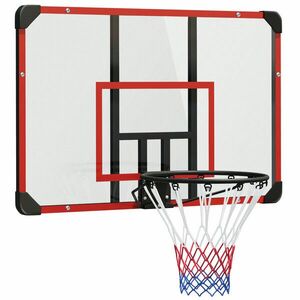 SPORTNOW Coș de baschet pentru montare pe perete, interior/exterior, panou spate robust din PC, plasă din nylon, inel din oțel, 113x61x73 cm | Aosom Romania imagine
